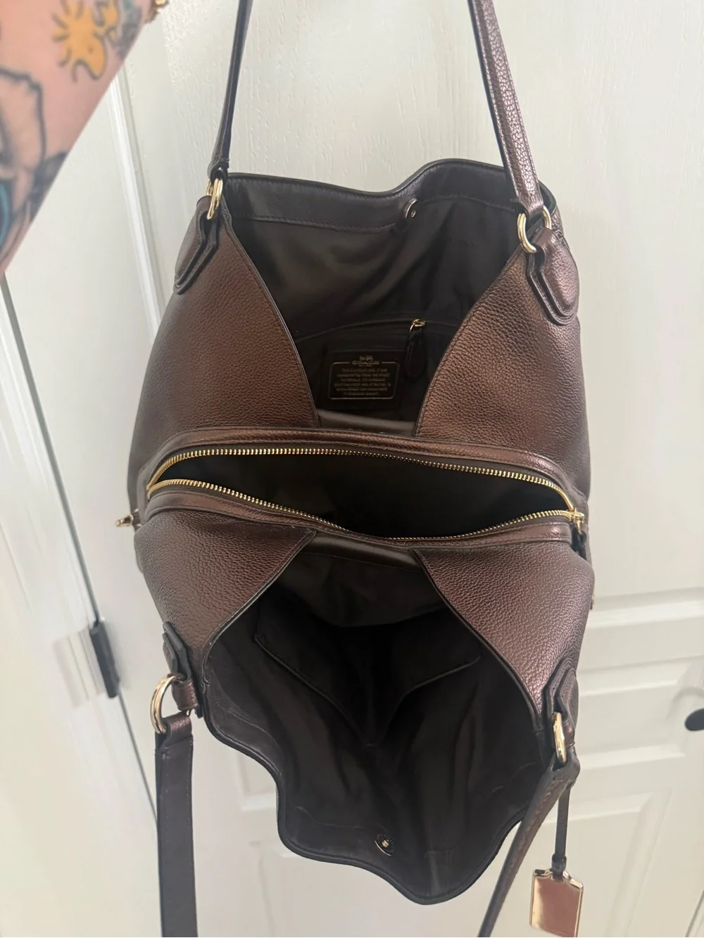 Coach Edie 31 Bronze Purse